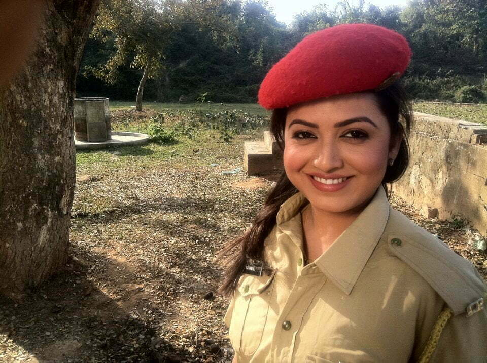 Shyamantika Sarma Acting as a Policman