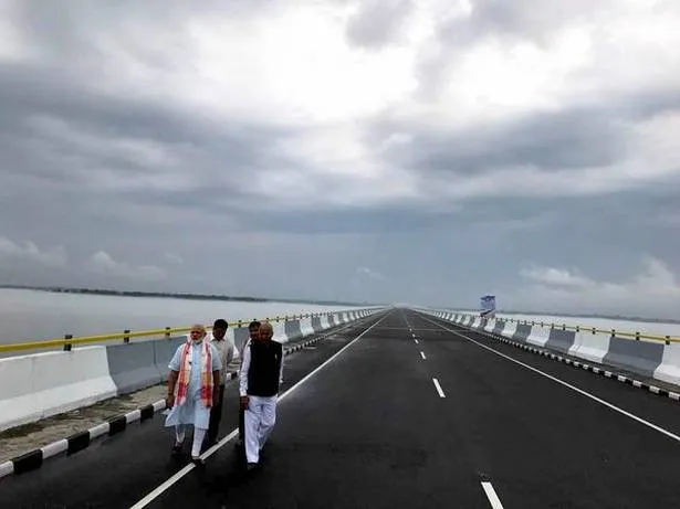 PM Modi Inaugurates DholaSadiya Bridge, India's Longest Bridge (9.15 km) 1 MODI